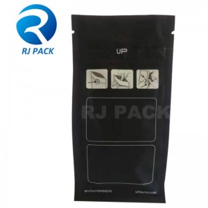 Gyermekálló, lapos alsó tasak ablakkal