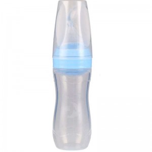 100% élelmiszer -minőségű szilikon kanál sajtos paszta baba etető palack szilikon kisgyerekek etetik gyümölcs cumi kanál palackot