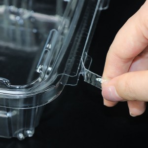 8/16/24/32/46/64/128 oz Tampernyilvánvaló tartály, Tamper ellenálló csomagoló doboz friss saláta gyógynövény -diófélék ételekhez