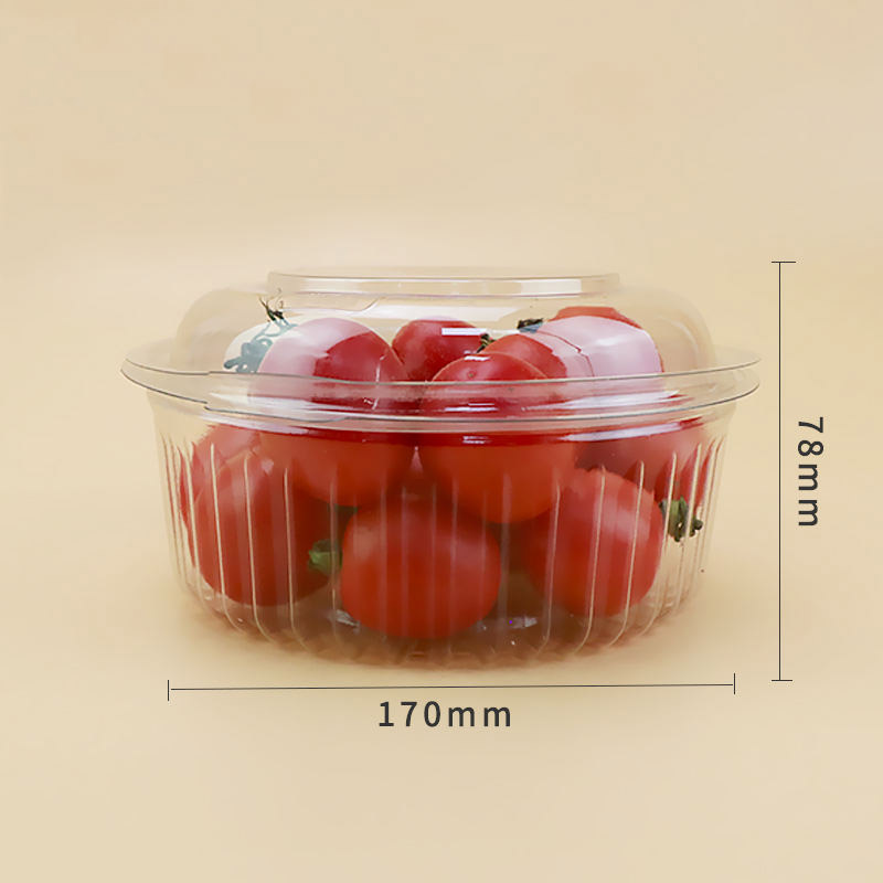 Műanyag eldobható átlátszó friss gyümölcstároló csomagoló tartály gyümölcsdoboz