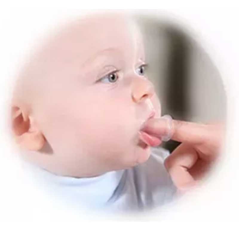 Puha sörte szilikon gyerekek baba csecsemő fogak ujj fogkefe