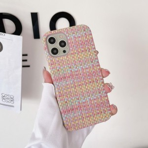 Apple iPhone14Pro kis illatos telefon tok, kézzel készített bőrvédő tok, kiváló minőségű ruhával