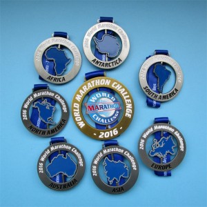 2016 -os World Marathon Challenge Medal