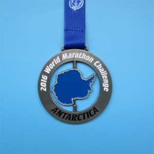 2016 -os World Marathon Challenge Medal