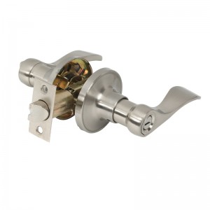 7306 Adatvédelmi ajtó karok szaténnikkel, klasszikus hullámstílusú belső ajtó Kulcsnélküli hálószoba fürdőszobához