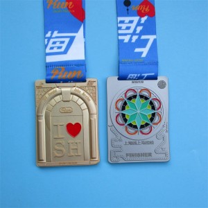 Cinkötvözött arany ezüst réz pajzs kombinált érmek