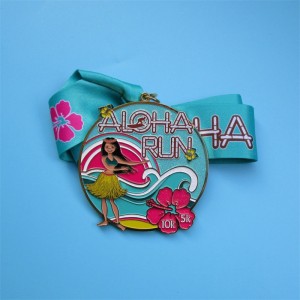 Színes puha zománc futó érmek díjak