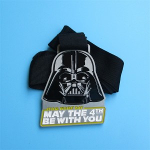 Személyre szabott Honor Awards Metal 3D fekete bevonatú katonai érmek