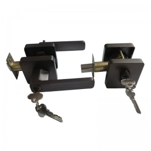 78001négyzet alakú bejárati kar dupla hengeres holtpontú kombinált kombinált zárral (irodai és bejárati ajtóhoz),nagyteljesítményű bejárati ajtó zárolása, 1 csomag