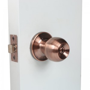 2501 adatvédelmi ajtógomb hálószobához és fürdőszobához, belső kulcsnélküli golyóajtó zár- antik réz