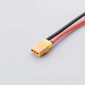 XT60 párhuzamos golyó akkumulátor csatlakozó hím ésnői kábel kettős meghosszabbítás 14awg szilikon huzal RC multi-koper motorhoz