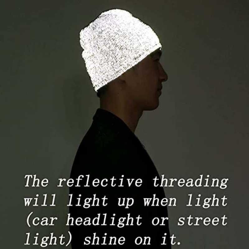 Szivárvány reflektív kötött kalap