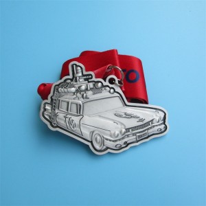 Virtuális futás érmes autó tervezés 3D fém akasztó aranyérmek egyedi sportérme