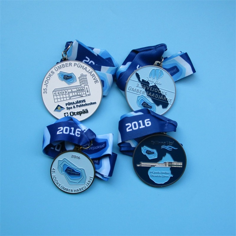 Kombinált kihívás érmék egyedi futball labdarúgó röplabda futó fém sportérmet
