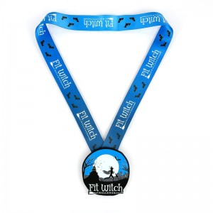 7/8 hüvelykes matt black metal érmes Halloween fényes éjszakai érmek