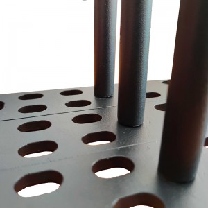 Kiváló minőségű fekete por permetező acél úszó konzol eltávolítható tartós rúddal