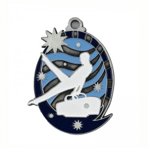 Színes 3D zománcérmek torna -érmek tartó érmek ajándék