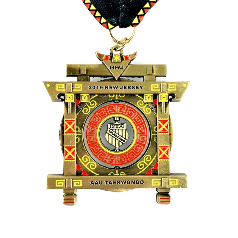 Versenyérmek egyedi öntött fémérmet Kung fu érmék Fu Medallion