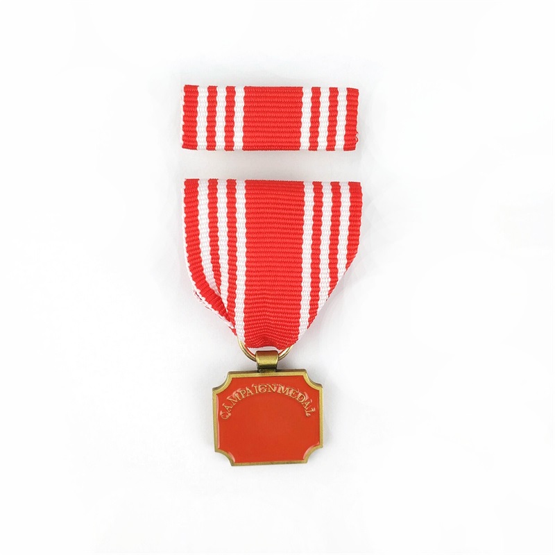 Hard zománccaró medalion die cast fém jelvény 3D -s tevékenységi érmek és díjak, rövid szalaggal rendelkező kitüntetési érmek