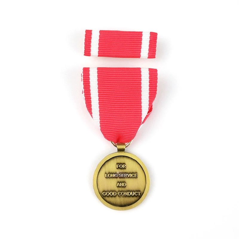Hard zománccaró medalion die cast fém jelvény 3D -s tevékenységi érmek és díjak, rövid szalaggal rendelkező kitüntetési érmek