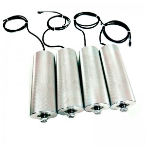 Elektromos henger beépített motor AC 220V 380 V DC 24V 48 V rozsdamentes acélgörcsök gumi bevont henger