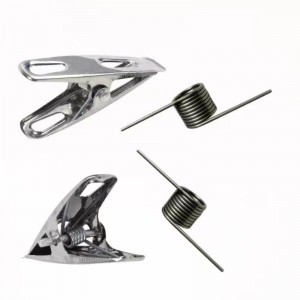 Rozsdamentes acél hajú ruhacsipesz kis spirális torziós rugó