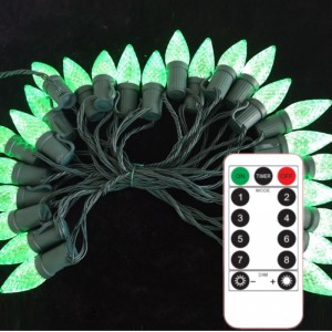 C9 Strawberry Christmas Light Set kültéri vízálló színes karácsonyi fényhúr