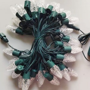 Intelligens c9 eper karácsonyi fénykészlet kültéri vízálló led mágikus színű karácsonyi fényhúr