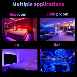 12 V Smart Control beltéri dekoráció vízálló SMD 5050 LED RGB szalagfények