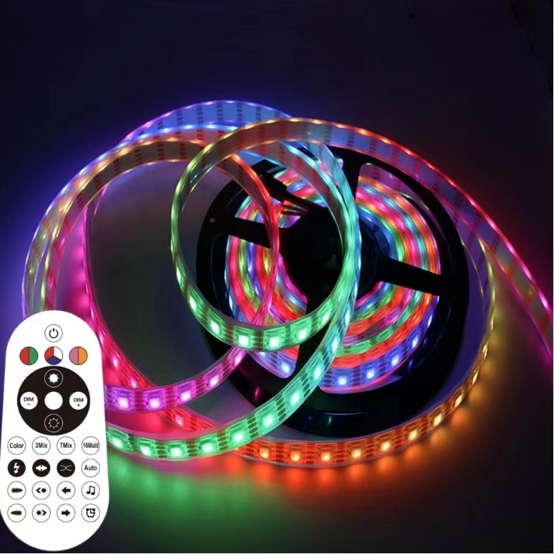 12 V Smart Control beltéri kültéri dekoráció vízálló SMD 5050 LED Magic Color Strip Lights