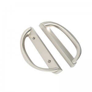 Csúszó terasz ajtófogantyúkészlet, d alak,nem kulcs (3-15/16 ”lyuk-távolság)