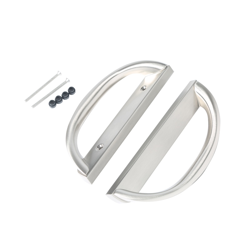 Csúszó terasz ajtófogantyúkészlet, d alak,nem kulcs (3-15/16 ”lyuk-távolság)