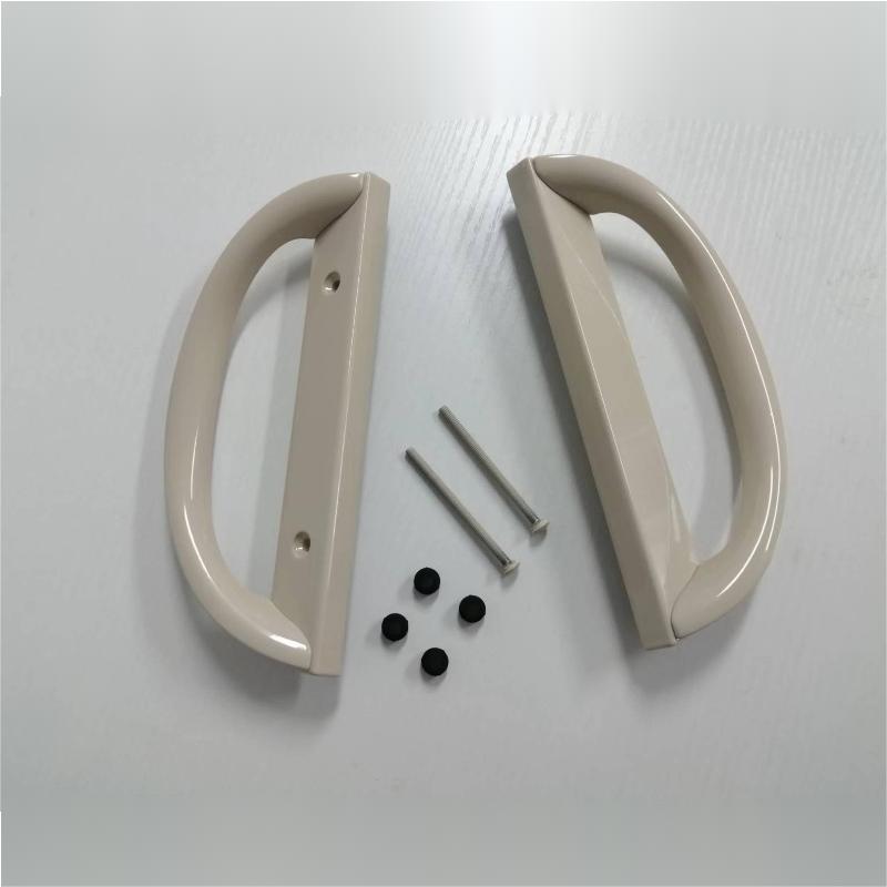 Csúszó terasz ajtófogantyúkészlet, d alak,nem kulcs (3-15/16 ”lyuk-távolság)