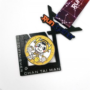 GAGnagykereskedelmi egyedi logótervezés fém ötvözet futó maratoni sport tiszteletérem