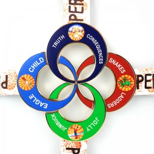 Olcsó egyéni fém díjak kombinált érme