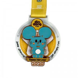 Cink ötvözet die casting érem 18K aranyozott medál érem UVnyomtatás