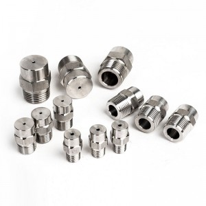 Rozsdamentes acél szilárd kúp fúvóka porlás és párásítás magas és alacsonynyomású porlasztási kúpos fúvóka víztisztító fúvóka