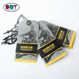 Hangtag, kártya, ruházat testreszabott kártya hangtag leírása