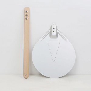 Fafog fogantyú 7 hüvelykes alumínium pizza forduló héja pizza turner kerek pizza spatula pizza sütő kiegészítők