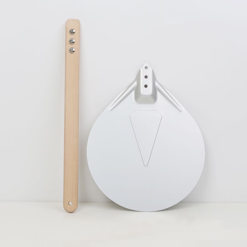 Fafog fogantyú 7 hüvelykes alumínium pizza forduló héja pizza turner kerek pizza spatula pizza sütő kiegészítők