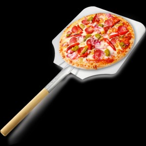 Fa fogantyú 12nch/14 hüvelyk/16 hüvelyk alumínium pizza héj pizza lapát pizza spatula pizza paddle