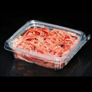 Gyümölcsdoboz fedéllel szembeni ellenálló tartály 190*155*45 mm Hgf-003