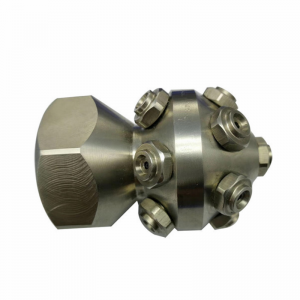 Nagynyomású tisztítás teljes kúpos permetező tartály sugárhajtómű -tartály dobcső tisztítás a forgó spray -fúvóka