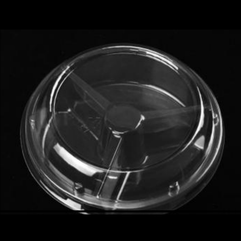 Három-compartment Fresh-cut Fruits Box Bottom 205*122*58 mm HJ-160