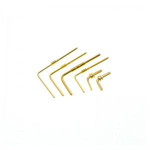 sárgaréz dugó&aljzatok Pin --- derékszög vége