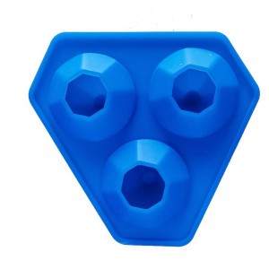 3 lyuk szilikon gyémánt jégtálca gyémánt szilikon penész tálcák whisky fürdőbombákhoz, cukorkákhoz, szappan- és barkácsoláshoz, mosogatógép biztonságos, újrafelhasználható