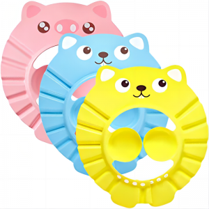 Állítható puha baba fürdési sampon zuhanyvédő kalap Eva gyerek fül zuhany sapka baba zuhanysapka kisgyermekek számára