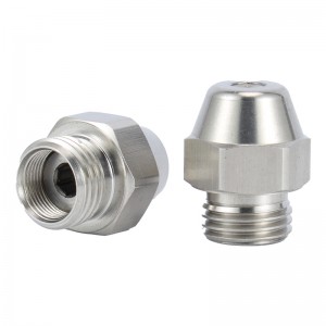 Dízelnehéz üzemanyag -égő utáni sárgaréz olaj fúvóka üreges, szilárd félig teljes kúpos permetezéssel