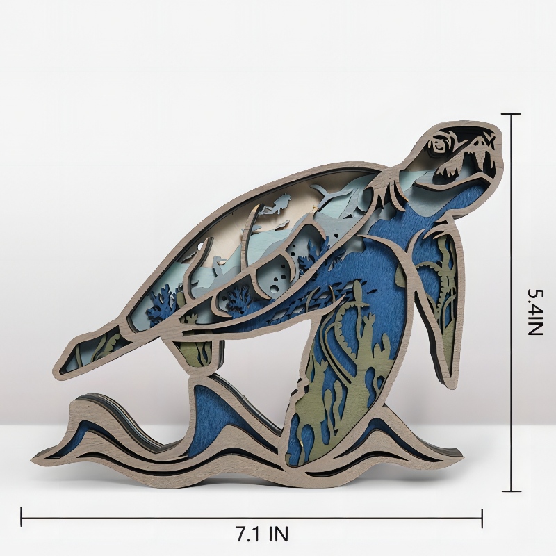 3Dwooden kézműves dekoráció