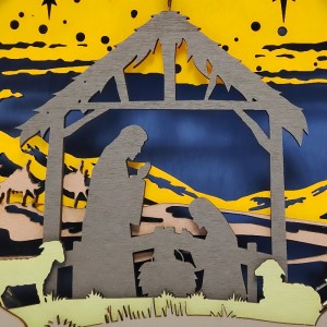 3D -s fa kézműves dekoráció